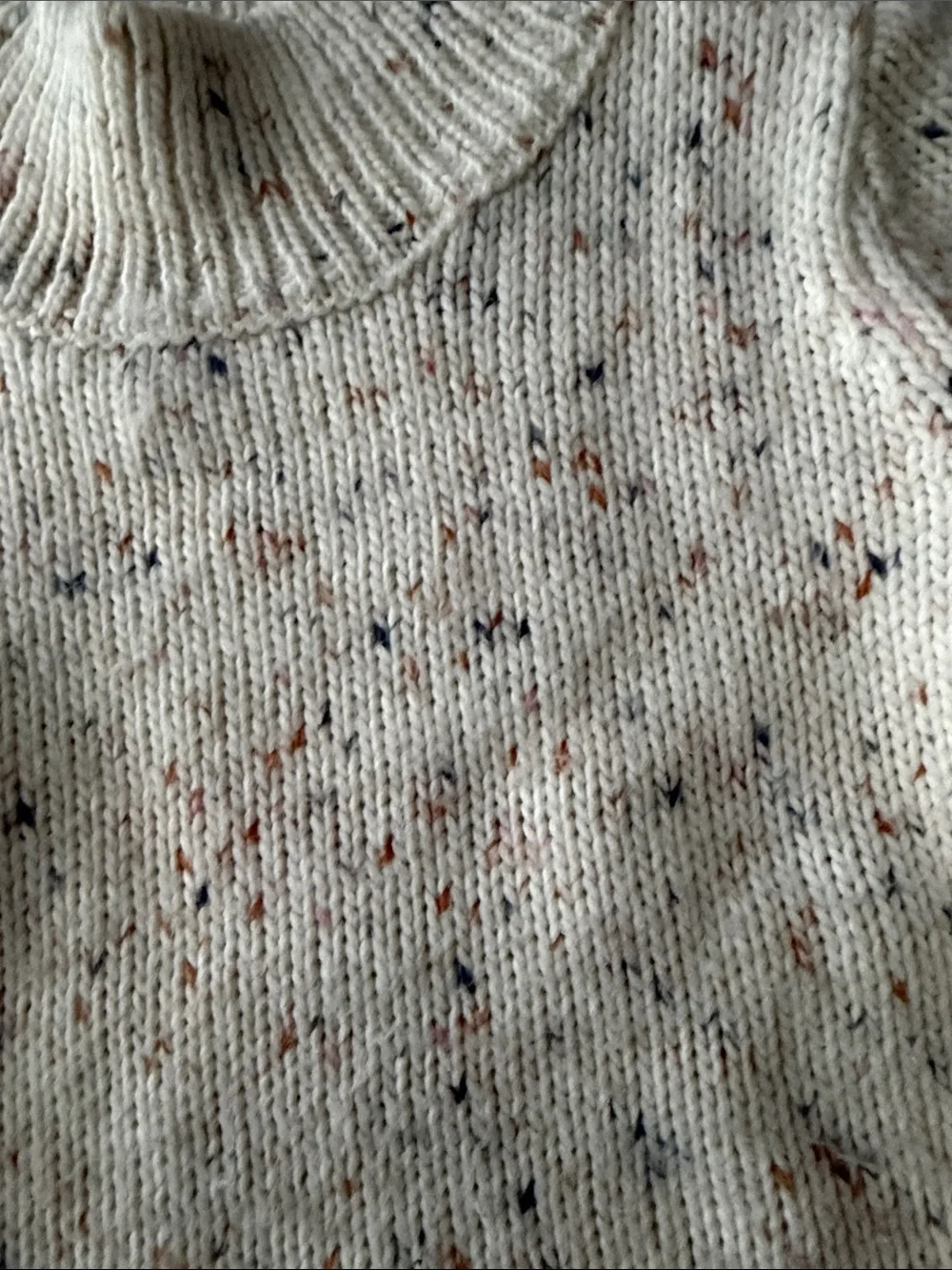 OshKosh B'gosh Cream Speckled Mock Neck Sweater
